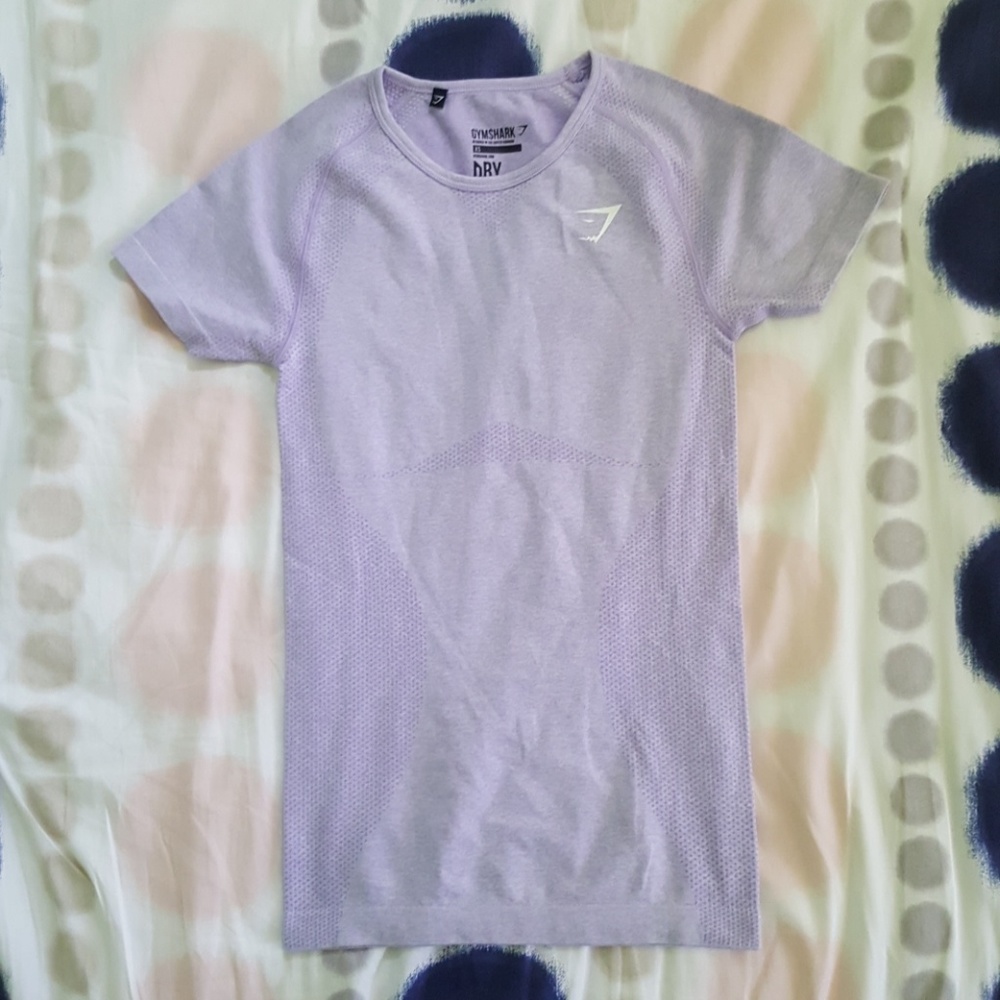 Gymshark lilac workout shirt
